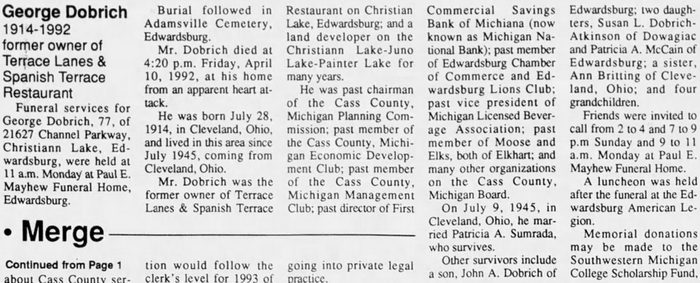 Terrace Lanes (on Christiana Lake) - Apr 16 1992 Former Owner Passes Away (newer photo)